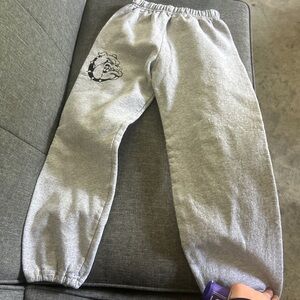 adidas Kids Gray Joggers with Graphic